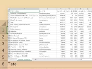 データのcsvダウンロード機能